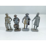 Boneco Soldado Kinder Ovo Metal Anos 90 Miniatura Lote