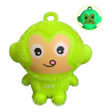 Boneco Squish Anti Stress Macaquinho Brinquedo Apertar Led