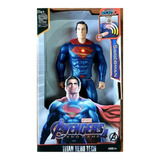 Boneco Superman 30cm Articulado Vingadores Com