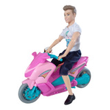 Boneco Tipo Ken Namorado Da Barbie Moto Aventura Bs Toys