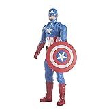 Boneco Titan Hero Marvel Capitão América   E7877   Hasbro