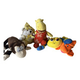 Bonecos De Pelúcia Fantoche Backyardigans Peixe Siri E 