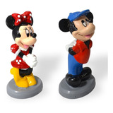 Bonecos Disney Mickey Mouse E Minnie Em Resina