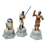 Bonecos Luke R2d2 C3po Coleção Xadrez Planeta Agostini