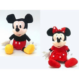 Bonecos Mickey E Minnie Vermelha Mede