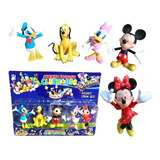 Bonecos Minnie Mickey Donald Turma Kit 5 Personagens Mouse