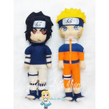 Bonecos Naruto E Sasuke Em Feltro