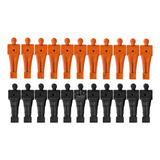 Bonecos Para Pebolim Totó 22 Unidades Mesa De Pebolim Preto E Laranja