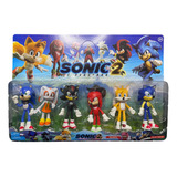 Bonecos Sonic E Amigos Kit Com 6 Personagens Para Presente