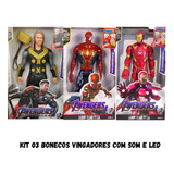 Bonecos Super Herois Vingadores 30cm C