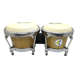 Bongô Luen Percussion 6 7 Ripa Natural Cromadas Pele Animal