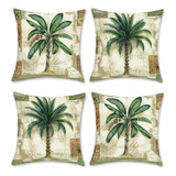  Bonhause Tropical Palm Tree Capas De Almofada 20 X 20 Poleg