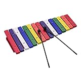 Bonnu Instrumento De Percussão Musical Colorido Xilofone De 15 Teclas Instrumento De Educação Infantil Para Desenvolvimento Do Senso Musical