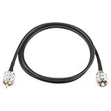 Boobrie Cabo Coaxial UHF CB 1 M Atualizado B LMR200 UHF PL259 Cabo Jumper UHF Macho PL 259 Para UHF Macho Cabo Coaxial De Baixa Perda Para Medidor SWR Rádio Amador Rádio Amador