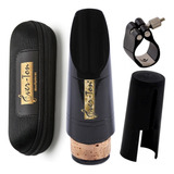Boquilha Ever ton E45 Clarinete Braçadeira Case Preto