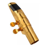 Boquilha Sax Alto Dourada Metal Profissional 5c