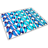 Borboleta Azul Comestível Bolos Cupcake Papel De Arroz 5 Cm