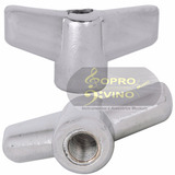 Borboleta Cromada 8mm Bateria Percussão Torelli Ta003 kit 