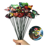 Borboletas Decorativas 3d C haste Enfeite Jardim Vaso Kit 12