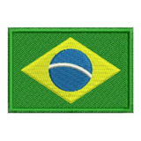 Bordado Bandeira Do Brasil Patch Com