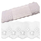 Bordado Inglês Branco Rolo Com 13 7 Metros 5 Cm Ctb 134 Nybc