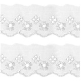 Bordado Inglês Branco Tira 5cm X 13 70m Artesanato Costura