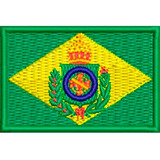 Bordado Mini Bandeira Brasil Imperial 3x4