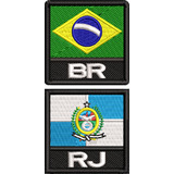 Bordado Patch Mini Bandeira Brasil E