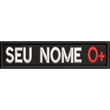 Bordado Tarja Sutache Nome Tipo Sanguíneo Tar29 Motociclista