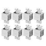 Bordstract 8 Peças Braçadeira De Soldagem De Topo De Cor Prata Kit De Braçadeira De Borboletas De Soldagem De Painel De Corpo Automático De Liga De Alumínio Para Soldagem De Reparo De Chapa Metálica
