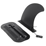 BORDSTRACT 9 5 Polegadas Ultra Longa Barbatana De Prancha De Surf Substituição De Barbatana Central Removível De PVC Com Base Ferramenta De Barbatana De Prancha Longa De Stand
