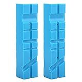 BORDSTRACT Vice Jaw 2 Multi Slot Magnético Soft Tpu Workbench Vice Jaw Pad Acessórios Braçadeira Boca Forro Antiderrapante Manga Protetora Para Fixação Madeira Metal Plástico