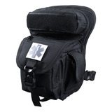 Bornal Tático De Perna Bombeiro Civil Resgate 7 Bolsos Patch