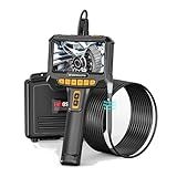 Boroscópio Com Câmeras Duplas Giratórias De 360 Câmera HD Pixel De 5 0 MP Tela IPS De 5 Polegadas Endoscópio De Inspeção De Tubo De Cobra De 5 Metros Para Escopo De Inspeção De Vídeo Mecânico