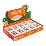 Borracha Branca Número 20 Leo Leo Com 20 Unidades