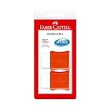 Borracha Branca Pequena Com Capa Plástica- Faber-Castell- FC Max- SM-107024- 2 Unidades
