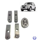 Borracha Coxim Escapamento Mitsubishi Tr4 Kit Com 5 Peça Reforçada Borracha De Pneu 