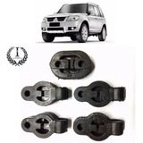 Borracha Coxim Escapamento Mitsubishi Tr4 Kit Com 5 Peças