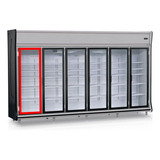 Borracha Geladeira Expositora Vertical Fricon Porta 47x145cm