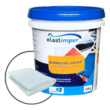 Borracha Liquida Elastimper 3 6kg Impermeabilizante Acabamento Fosco Cor Branco