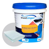 Borracha Liquida Elastimper 3 6kg Impermeabilizante Acabamento Fosco Cor Cinza