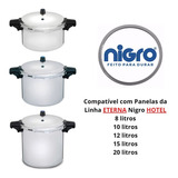 Borracha Panela De Pressão Industrial Nigro 12 15 20 Litros Cor Cinza