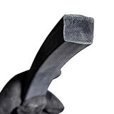 Borracha Perfil Esponjoso Vedação 25x19 Mm SBR Macio 01 Metro
