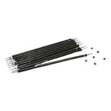 Borrachinhas De Aparelho 1 Cor 100 Unidades Cor Preto