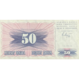 Bósnia 50 Dinares 1 992 Fe