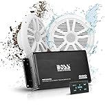 BOSS Áudio Sistemas ASK902B 6 Marinha 500 Watt 4 Canais Amplificador De 6 5 Polegadas Speaker System Bluetooth Bluetooth Remoto USB Interface Auxiliar Monte Bolsa Waterproof