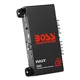 BOSS Áudio Sistemas R1002 Amplificador Car 2 Channel 200 Watts Max Power 2 4 Ohm Estável Classe AB Full Range
