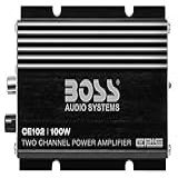 BOSS Audio Systems Amplificador De Carro CE102 De 2 Canais 100 Watts Alcance Total Classe A B IC Circuito Integrado