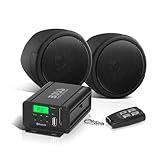 BOSS Audio Systems MCBK520B Alto Falantes Estéreo De 7 6 Cm E Sistema De Som De áudio Amplificador De Motocicleta Amplificador De 2 Canais Bluetooth à Prova De Intempéries Sintonizador FM USB 