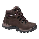 Bota Adventure Feminina Trilha Couro Legítimo Palmilha Gel